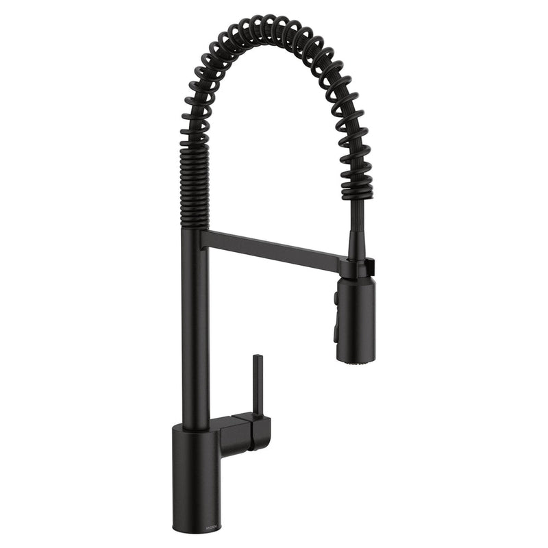 Align Single Handle High Arc Pull Down Sprayer Kitchen Faucet, Matte Black D4903