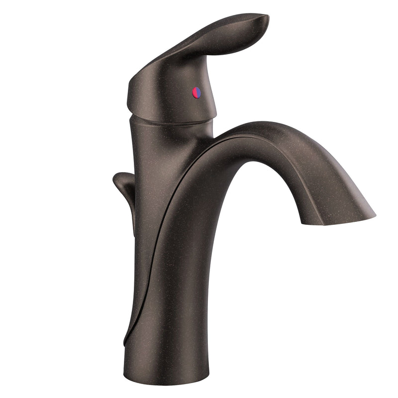 Align Single Handle Single Hole Bathroom Sink Faucet, Rubbed Bronze Y9671
