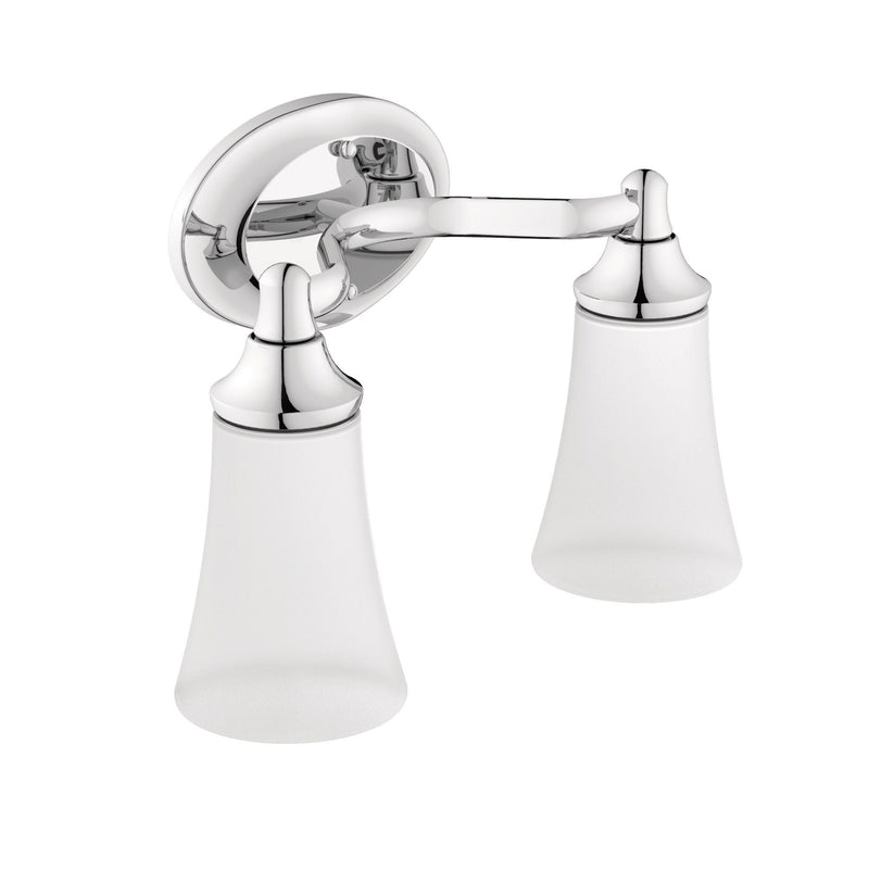 EVA Dual Vanity Lighting Fixture, Chrome D2721