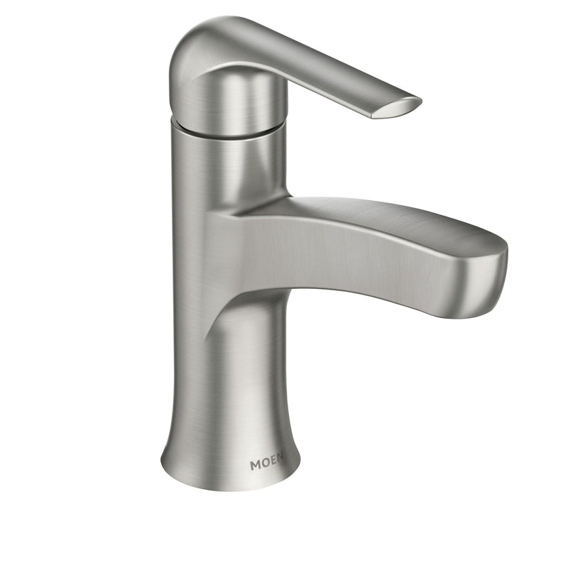 Tilson Single-Handle Brushed Nickel Bathroom Lavatory/Bathroom Sink Faucet with Spot-resistant S1075