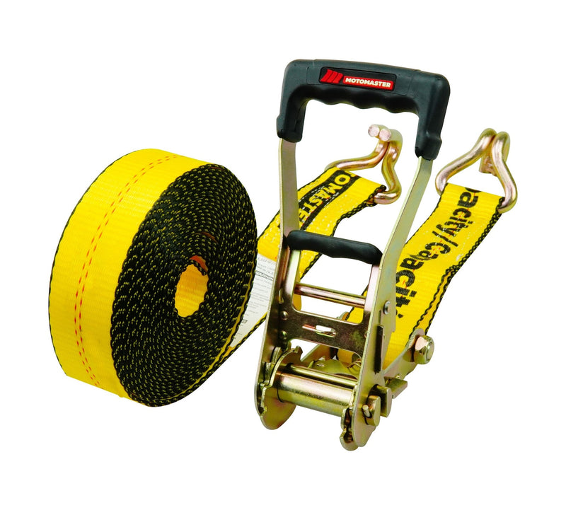 10,000-lb Ratchet Tie Down Strap, Abrasion Resistant, 2-in x 27-ft G1802