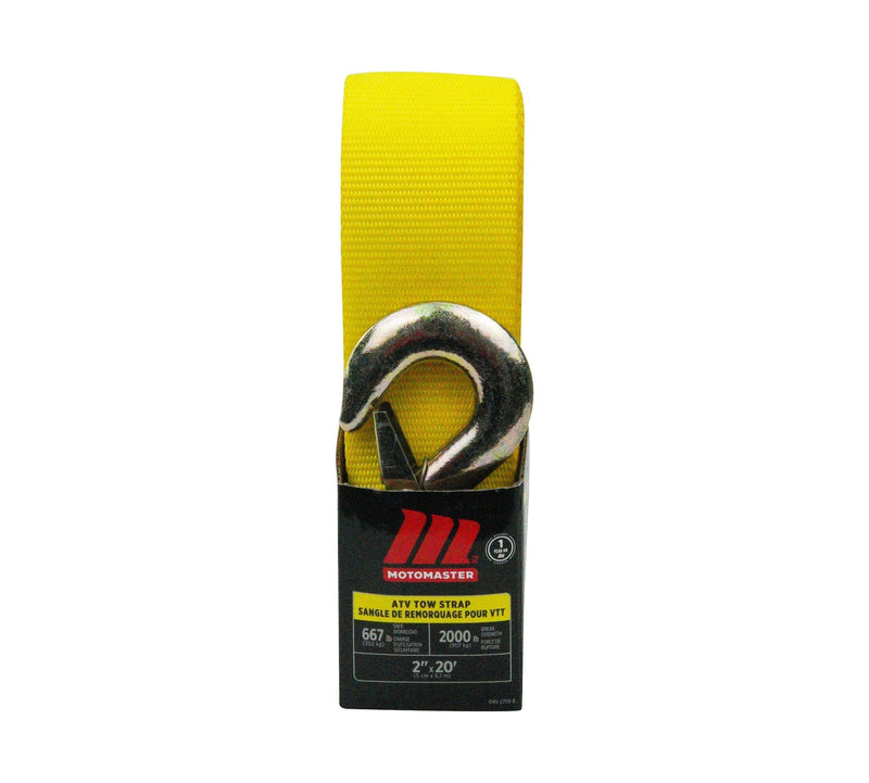 2,000-lb ATV Tow Strap with Hook, 2-in x 20-ft B3362