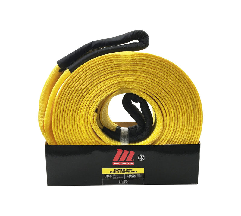 22,500-lb Recovery Strap with Loop Ends, 3-in x 30-ft J4662
