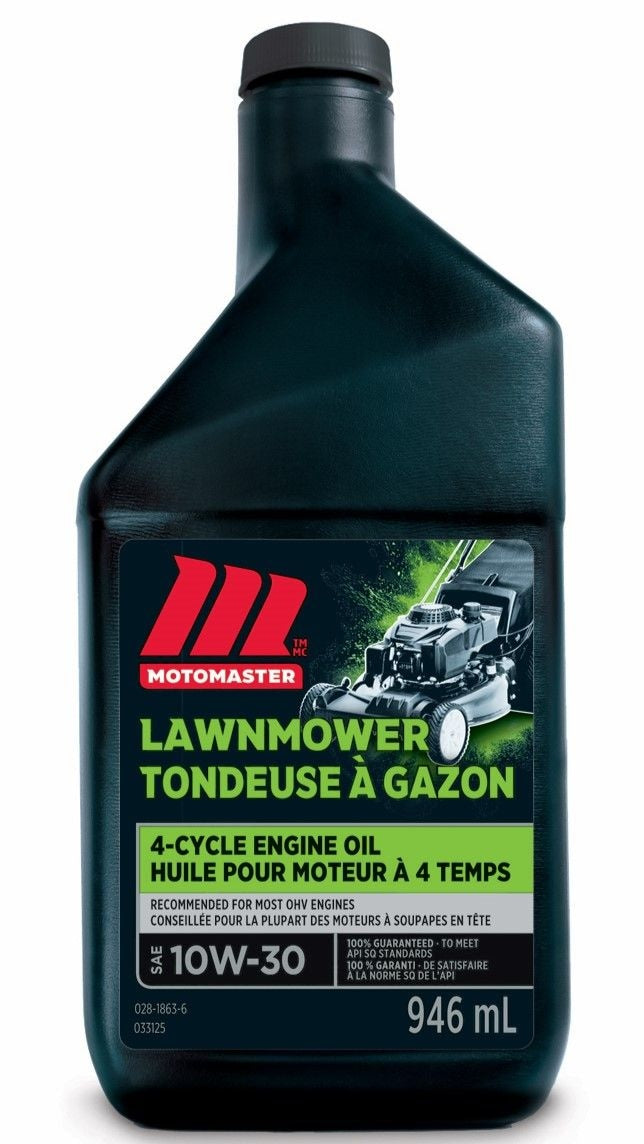 4-Stroke Lawnmower Engine Oil 10W30, 946-mL V6426