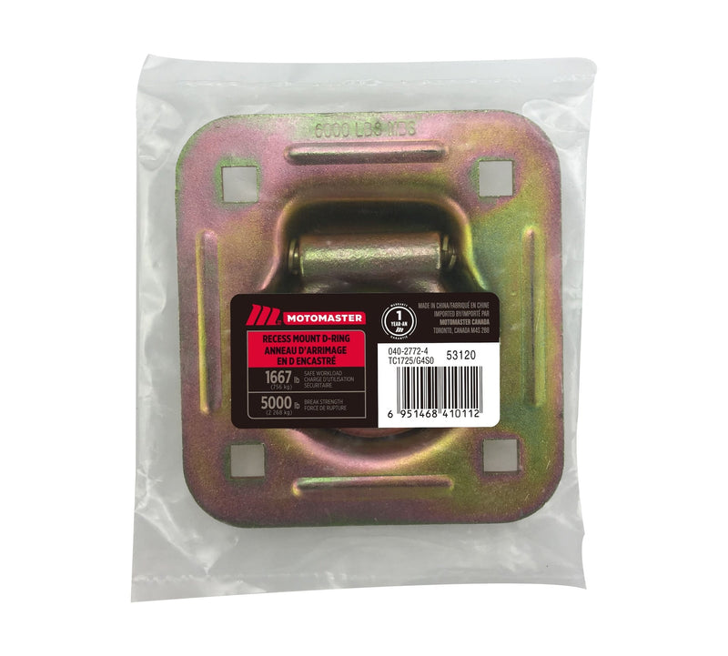 5,000-lb Heavy Duty D-Ring, Recessed Mountable N2519