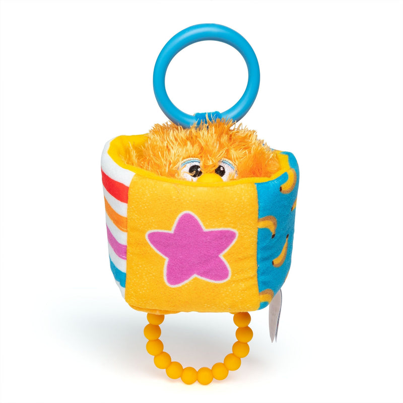Herbie Sensory Take-Along Toy, Baby Swing & Baby Stroller Teething Toys with Rattle & Clip, Toddler Toys K3527