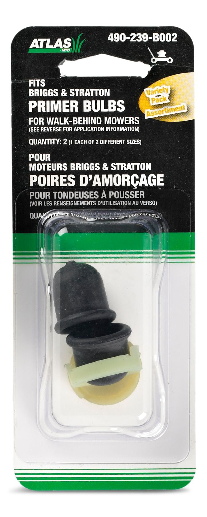 Lawn Mower Engine Primer Bulbs, 2-Pc W8370
