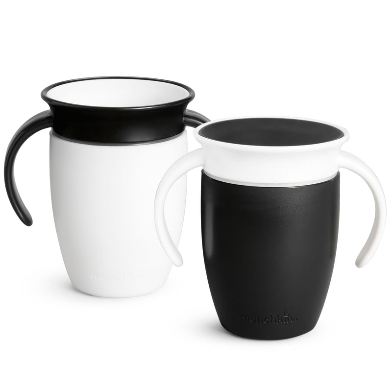 Miracle 360° Black & White Trainer Cup, 7-oz, 2-pk B9359