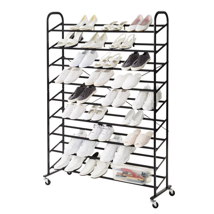 9 Tier Rolling Shoe Tower I9322