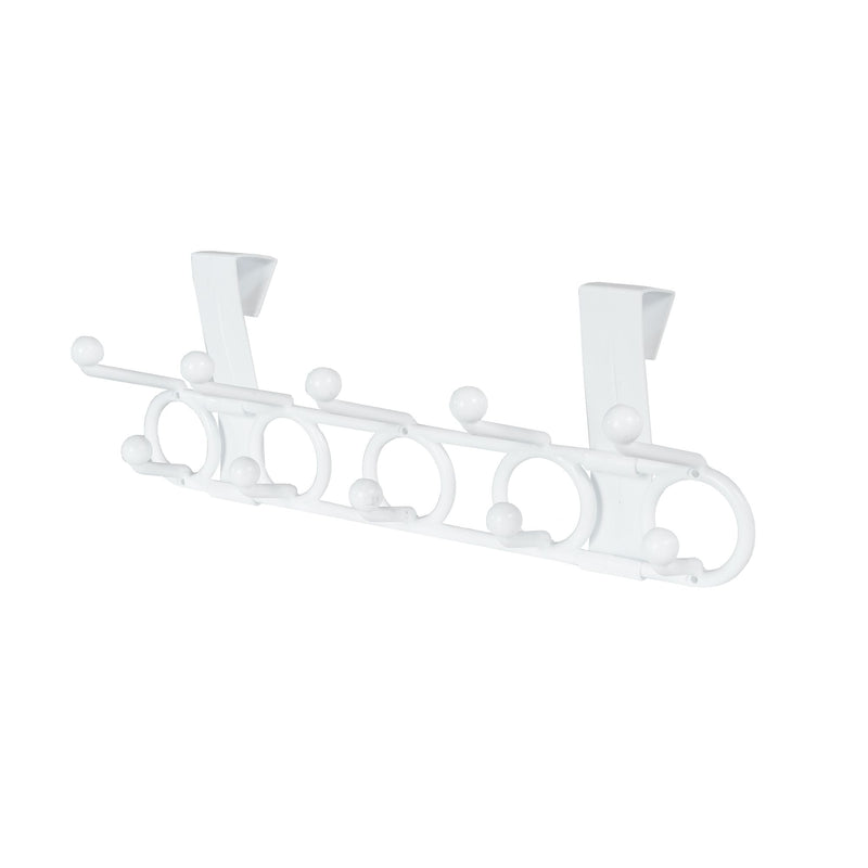 Plastic 10-Hook Over the Door Hook, White, 18.5-in P351