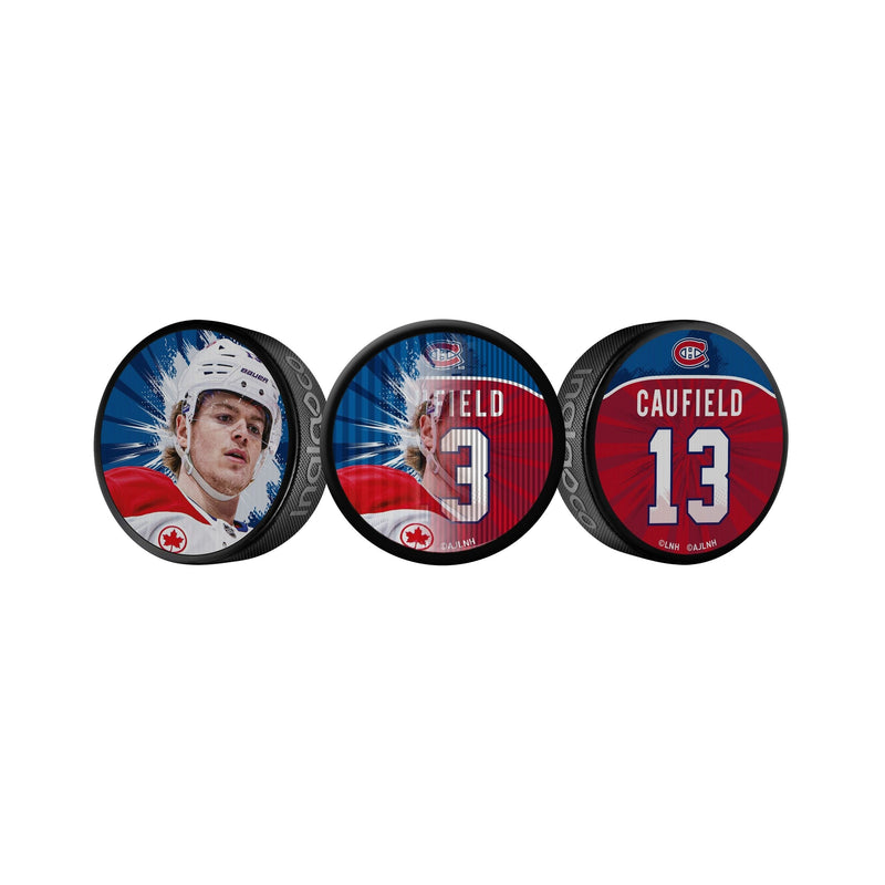 Cole Caufield Dual-Image Lenticular Hockey Puck, 6-oz U4653