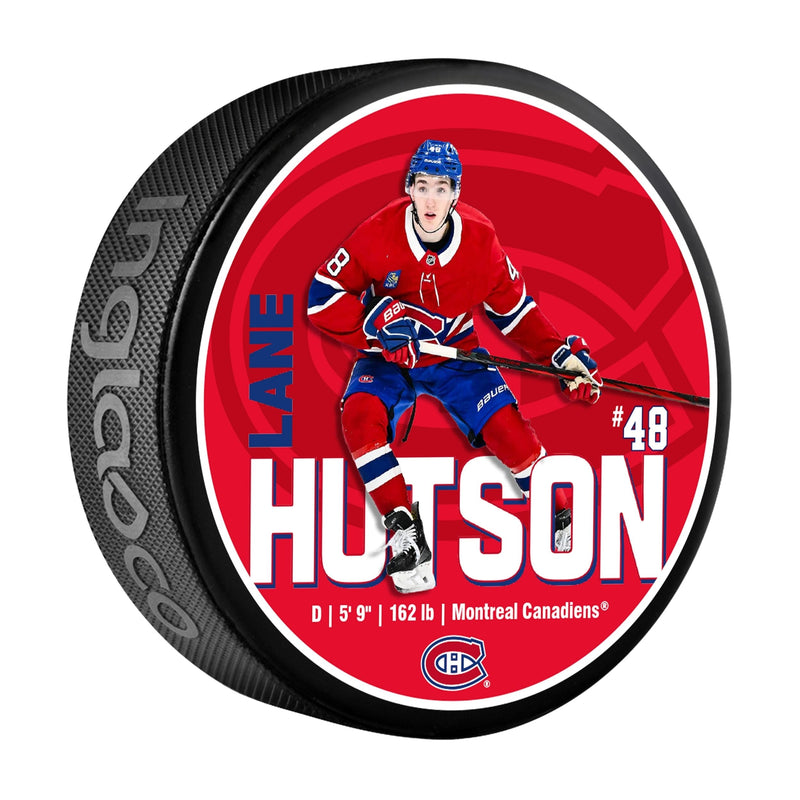 Lane Hutson Hockey Puck, 6-oz V3552