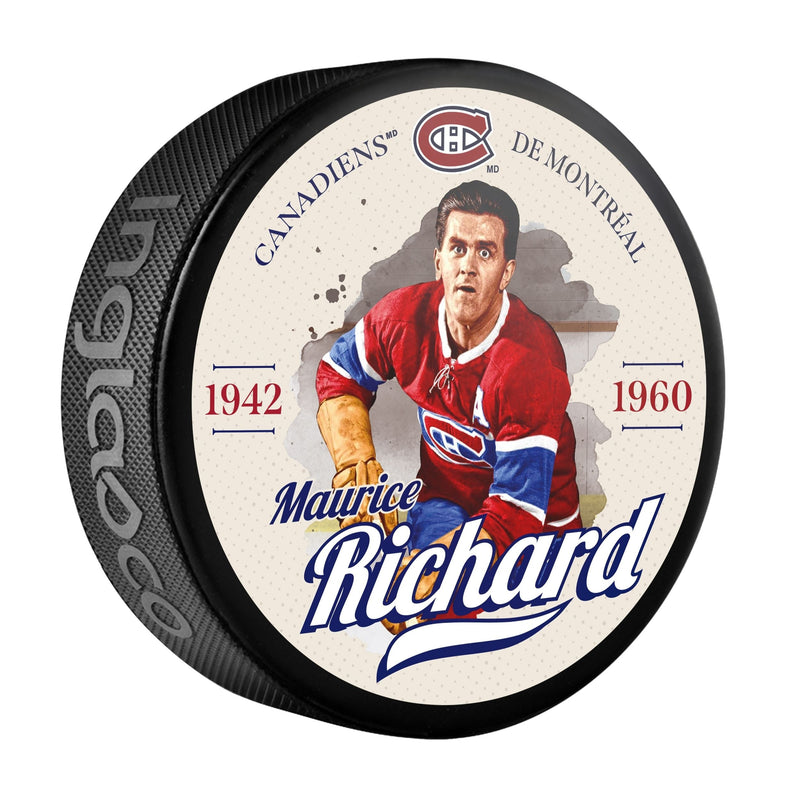 Maurice Richard Hockey Puck, 6-oz I4807