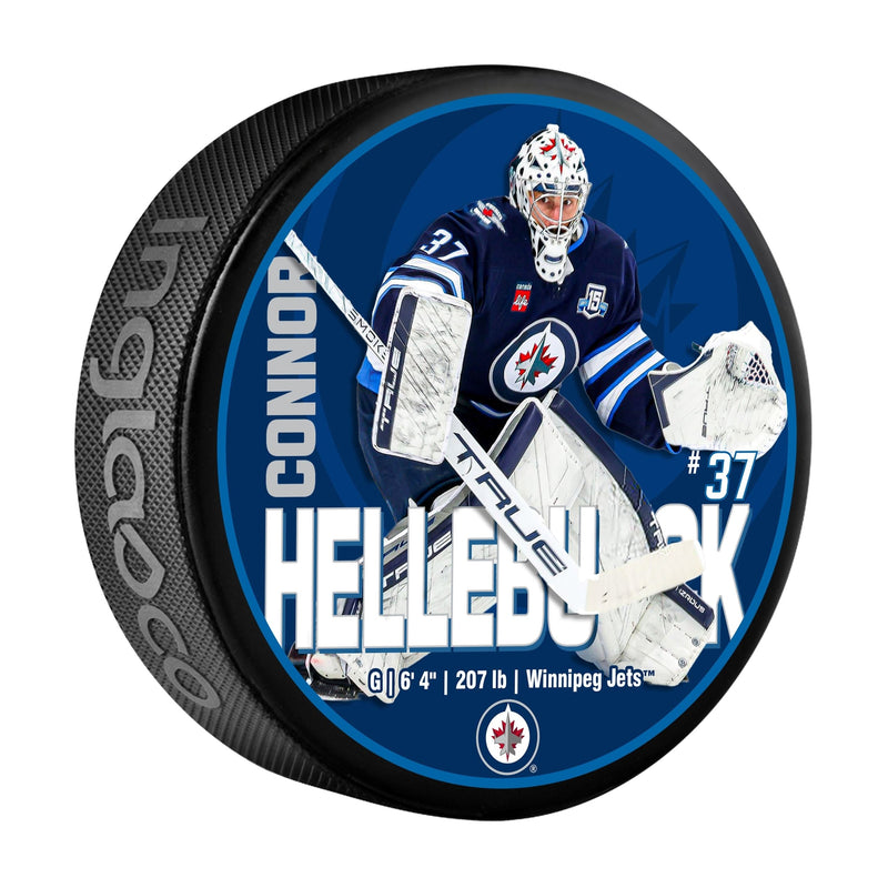 Connor Hellebuyck Hockey Puck, 6-oz C6450