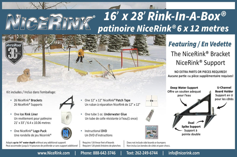Outdoor Ice Rink Kit, 16-ft x 28-ft W2177