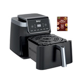 Pro XL 6-in-1 Air Fryer with Non-Stick Basket & Recipe Book, 6.5-qt