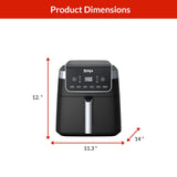 Pro XL 6-in-1 Air Fryer with Non-Stick Basket & Recipe Book, 6.5-qt