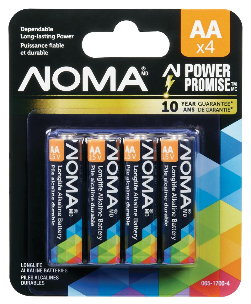 4-pk AA Alkaline Batteries, Long Lasting, All Purpose S7827
