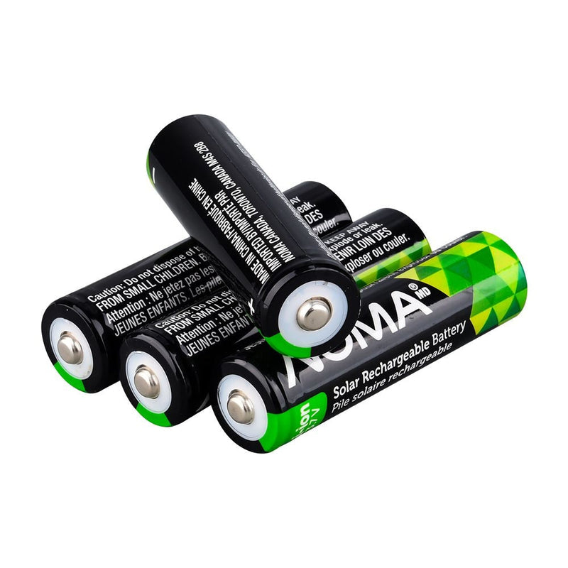Li-ion 18650 2000mAh Rechargeable Batteries for Solar & Outdoor Lighting, 3.7V, 4-pk I366