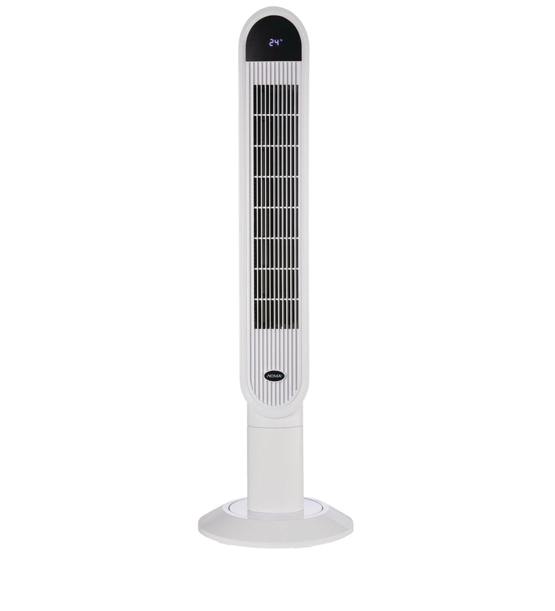 Oscillating Tower Fan, Remote Control, 3-Speed, White, 45-in O0152