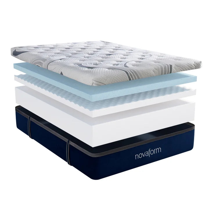 Novaform ComfortGrande Plus Advanced 35.5 cm (14 in.) Gel Memory Foam King Mattress N1763