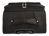 Softside Spinner Wheel Medium Travel Luggage Suitcase, Black, 24-in