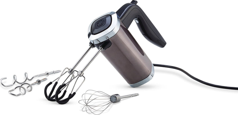 High Power 10-Speed Hand Mixer, Black Stainless Steel D7680