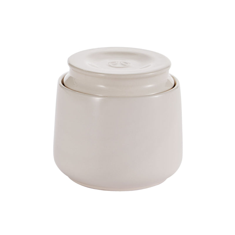 Professional Ceramic French Butter Keeper Dish, Dishwasher Safe, Holds One 1/4-lb Stick of Butter F8123