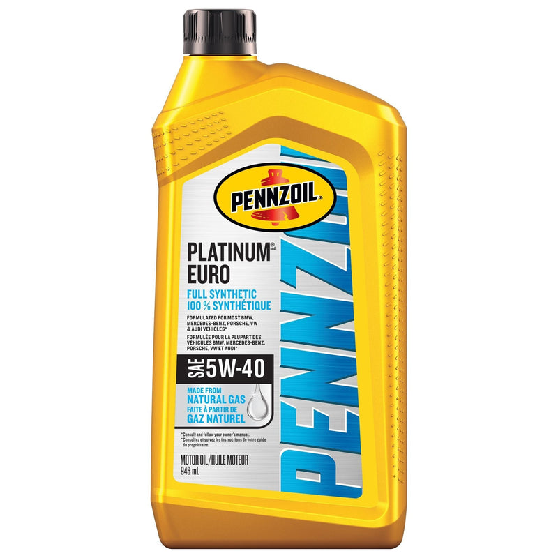 Platinum Euro 5W40 Synthetic Engine/Motor Oil, 946-mL W8645