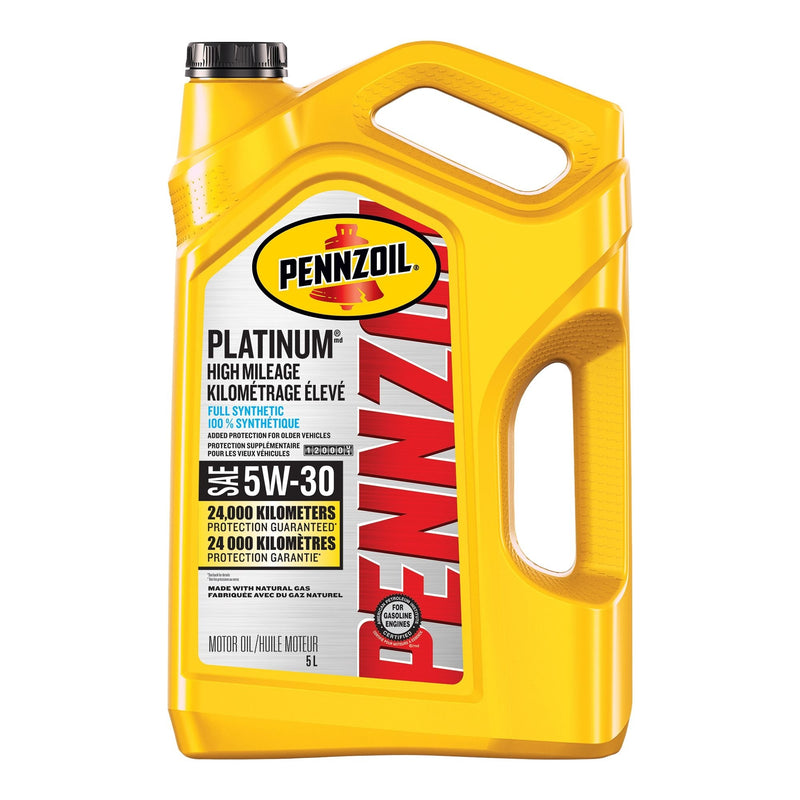 Platinum High Mileage 5W30 Synthetic Engine/Motor Oil, 5-L U6362