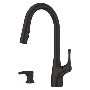 Arvada Pull-Down Kitchen Faucet, Matte Black M0149