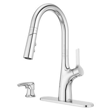 Ceylon Pull-Down Kitchen Faucet, Polished Chrome J8535
