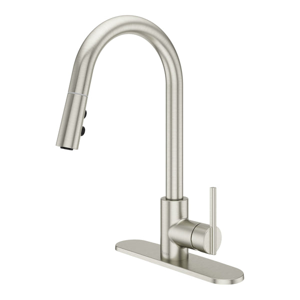 Modern Pull-Down Kitchen Faucet, Stainless Steel D1095