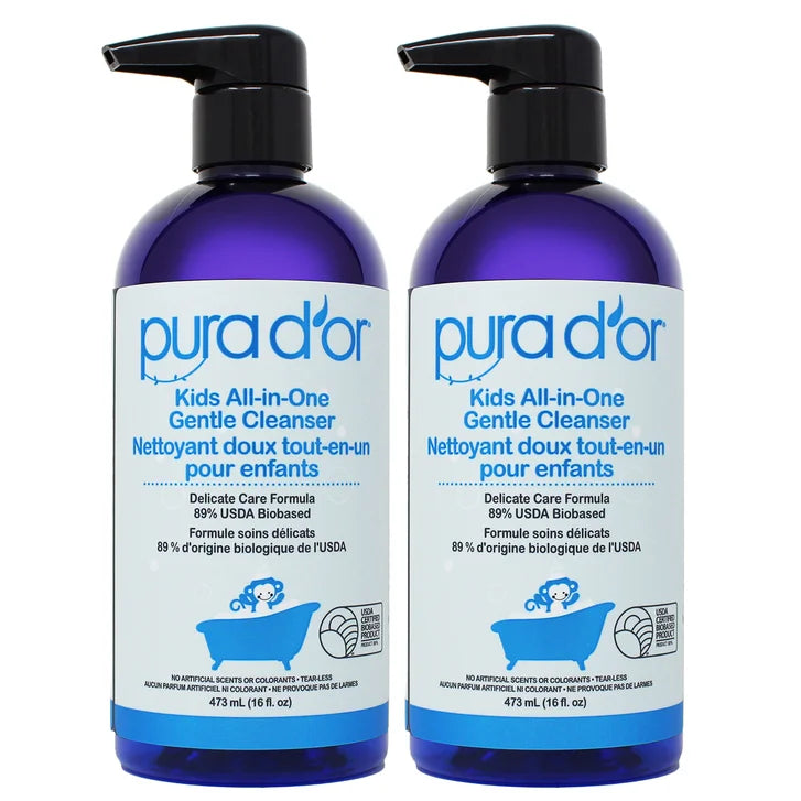 Pura D'or Kids All-in-One Gentle Cleanser, 2 x 473 mL R7789
