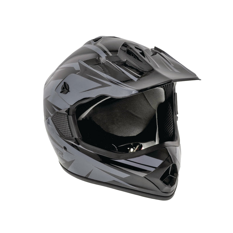 GX4 Youth Dirt Bike/ATV Helmet, Grey/Black, Assorted Sizes I7149