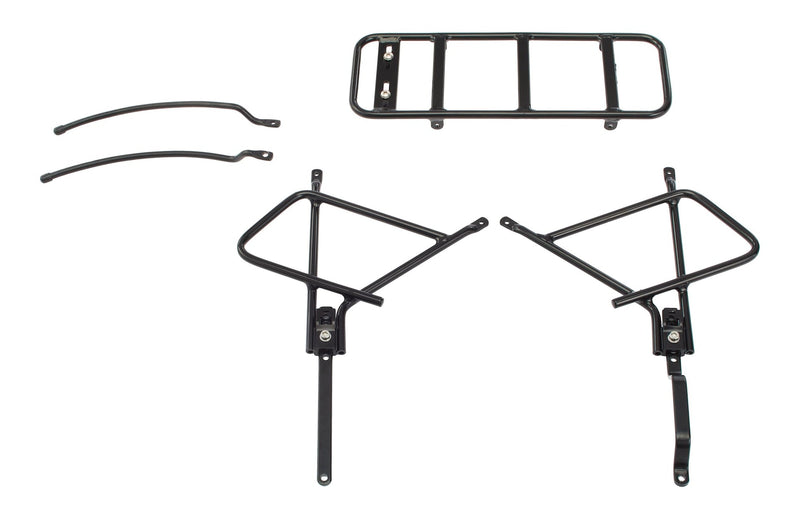 Adjustable Rear Bike Rack, Lightweight, Aluminum, Black J4695