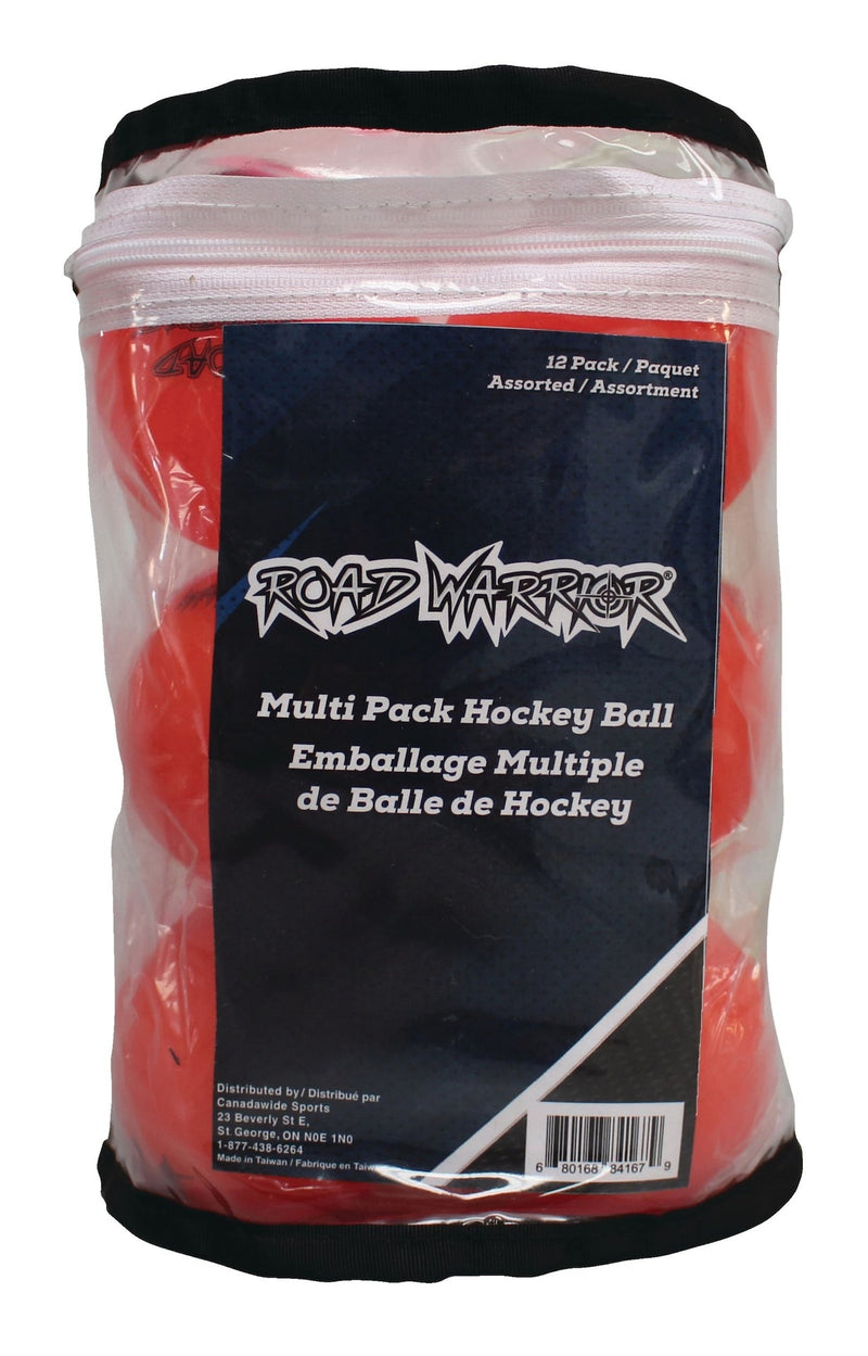 Street Hockey Balls, Assorted Colours, 12-pk Z6941