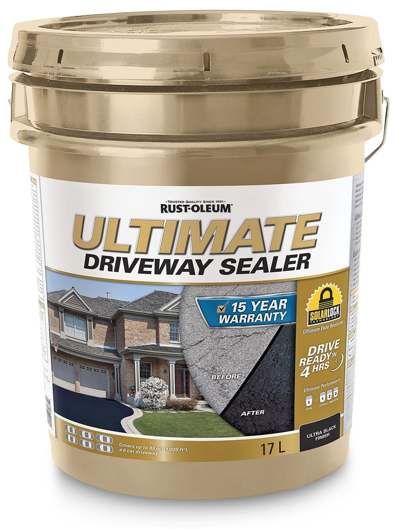 15-Year Ultimate Asphalt Driveway Sealer, 1000 sq. ft Coverage, Ultra Black, 17-L E6002