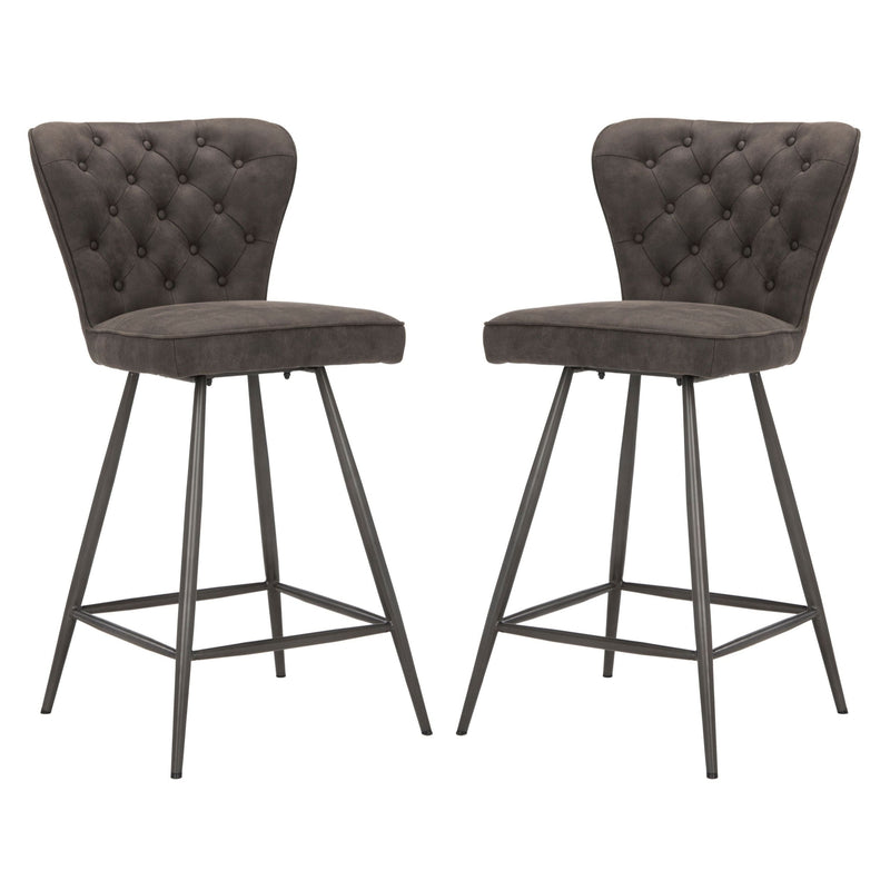 Ashby Counter Stool, Set of 2, Grey V5335