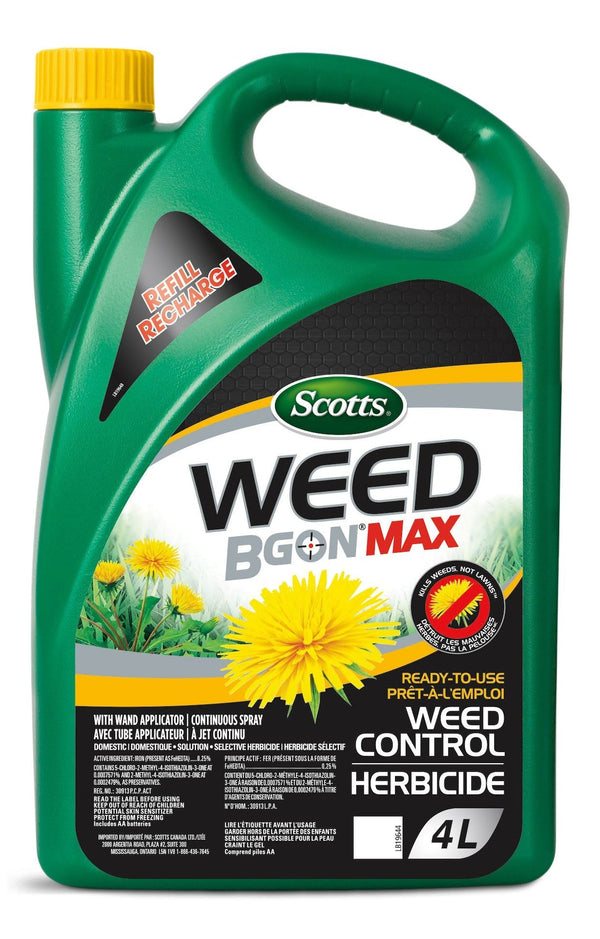 Weed B Gon MAX Ready-To-Use Weed Control for Lawns Refill, 4-L K0345