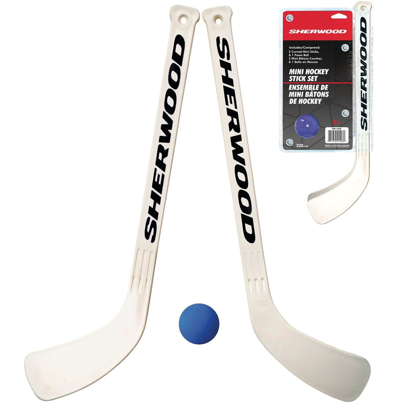 Curved Mini Hockey Sticks and Ball Set, 3-pc A2183
