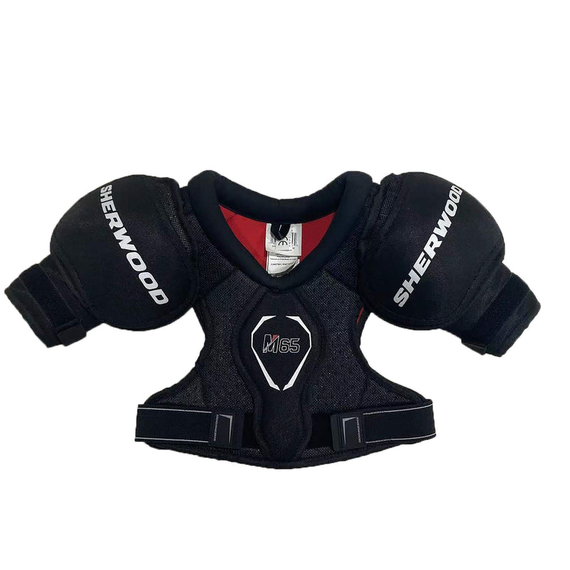 Rekker M65 Hockey Shoulder Pads, Youth, Black/Red, Assorted Sizes S7578