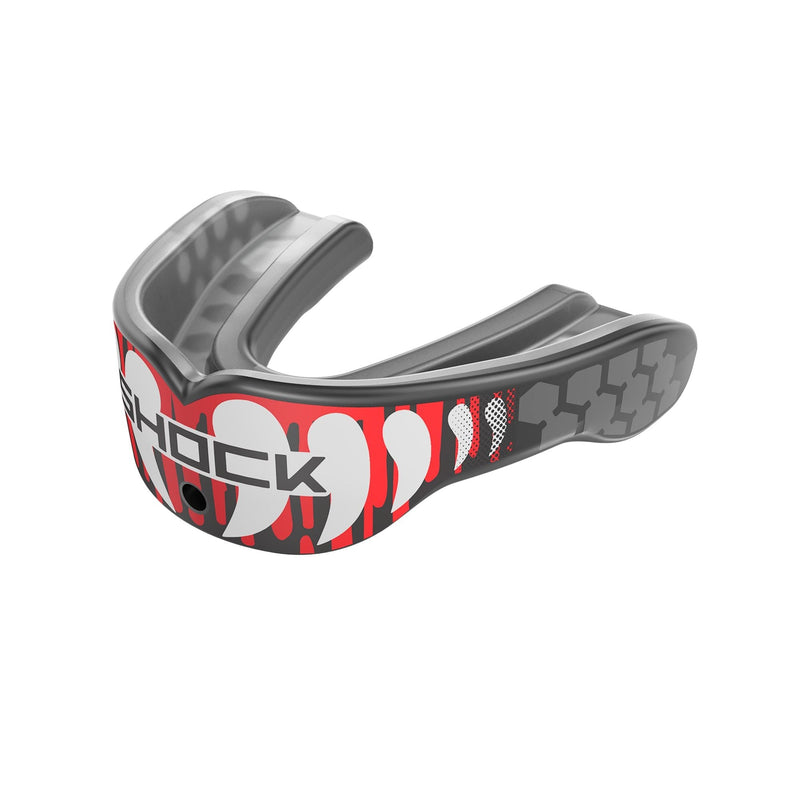 Gel Max Power Mouthguard, Junior/Senior, Red Drip Fang X3235