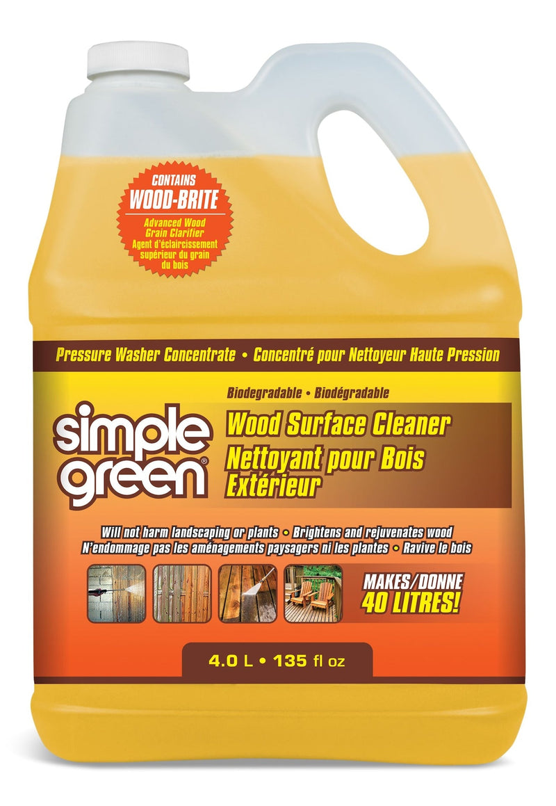Wood Surface Concentrate Pressure Washer Detergent, 4L H3927