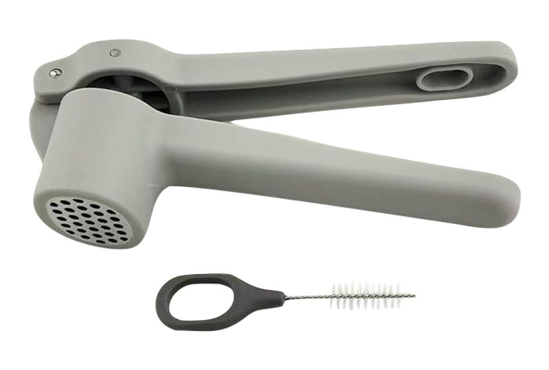 Stainless Steel Garlic Press with Brush U483