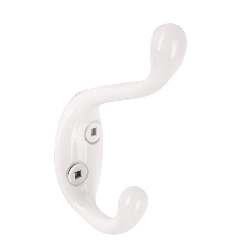 Single Hook, 3.5", White, 3pk X7552