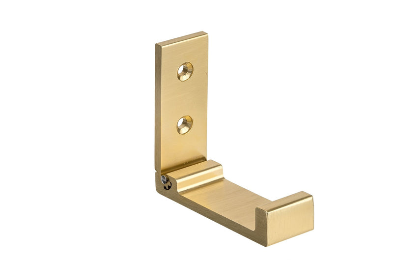 Single Metal Flip Hook, Satin Brass N2332