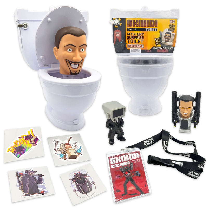 Giant Mystery Toilet Set with Surprise Toys for Ages 13+, Assorted Figures W2642