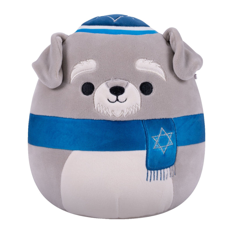 Grey Schnauzer Plush Toy, 8-in, Ages 3+, for Hanukkah U9800