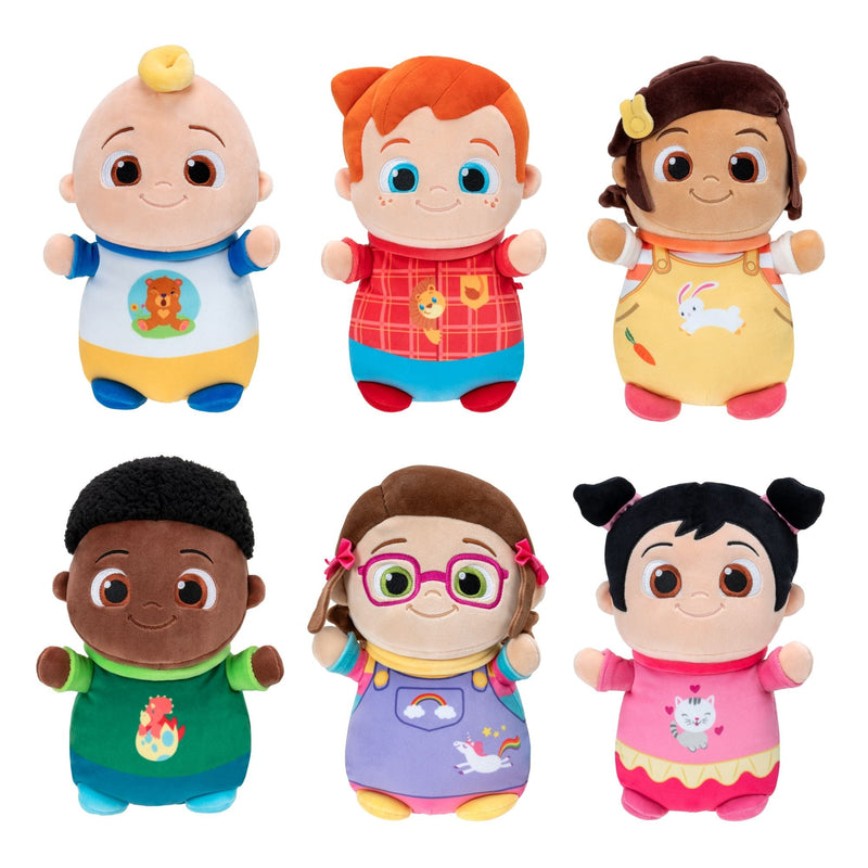 HugMees CoComelon Baby JJ Plush Doll, 10-inch Soft Plush Toy Q5064